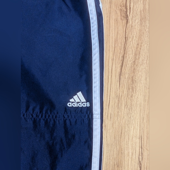 Vintage Y2K Adidas Nylon Lined Ankle Zip Joggers Sweatpants Size XL - Picture 6 of 7